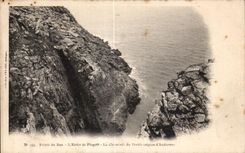 CPA Ponte du Raz L Enfer de Plogott La Cheminee du Diable tergion d Audicene