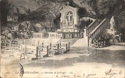 CPA La Saint Baume Interieur de la Grotte