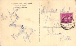CPA Versailles Es Le Chateau Facade du Palais 