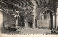 CPA Angers Musee de I Ancien Eveche Le Grand Salon Vignette Tuberculose