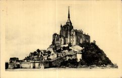 CPA Abbaye Du Mont Saint Michel Vue Generale Face Est