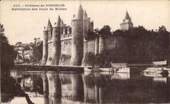 Castillo de CPA de la vivienda de Josselin de los duques de Rohan