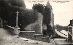 CPA Josselin (Morbihan) y perspectiva en el canal para expulsan