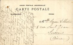 CPA el castillo de Josselin visto del parque