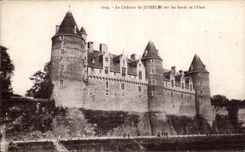 CPA que el castillo de Josselin en los bordes del mi expulsa
