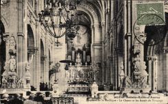 CPA Anne Interior Auray of the Basilica Chorus and the Furnace bridges Organ