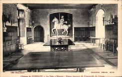 CPA Castle De Josselin Salte tiene el equestrian de la estatua de Mencer del guardia de Clisson