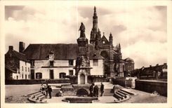 CPA Anne Auray the Miraculous Fountain and the Basilica