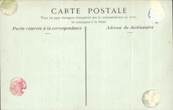 Ataque frontal de CPA Castle De Josselin encendido que expulso