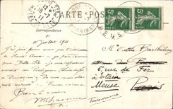 CPA Sainte Anne Auray the Basilica and Ia Place