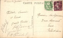 CPA Anne Auray Pilgrimage Men Pilgrims awaiting the formation of the Procession