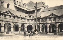 CPASainte Anne Auray Le Cloitre the young girls wishing a husband plant Pins with the foot of the Martyrdom