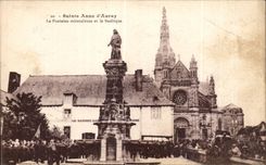 CPA Sainte Anne Auray the miraculous Fountain and the Basilica