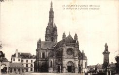 CPA Anne Auray (Morbihan) the Basilica and the miraculous Fountain