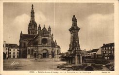 CPA Anne Auray the Fountain and Basillque