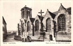 CPA Lannion Church St Jean of Baly and the Martyrdom (nice shot)