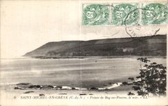 CPA Saint Michel En Greves Pointe de Beg en Fourm le soir