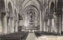 CPA Saint Cast Interieur de l Eglise