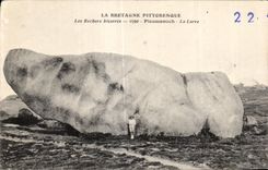 CPA La Bretagne Pittorresque Les Rochers bizarres Ploumanach La Larve