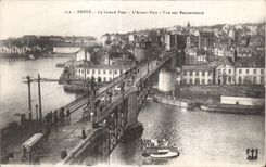 CPA Brest Le Grand Pont L Avant Port Vue sur Reconvrance