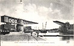CPA Port Militaire De Brest Le Pont Tournant 