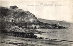 CPA Saint Cast La Petite Corbiere Au Loin le Fort Lalatte