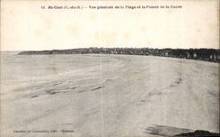 CPA St Cast Vue generale de la Plage et la Pointe de la Garde