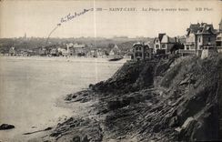 CPA Saint Cast La Plage a maree haute Nd Phol