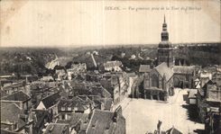 CPA Dinan Vue generale prise de la Tour de l Horloge