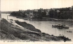 CPA La Rance Le Port Saint Hubert Bateau 