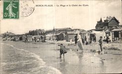 CPA Berck Plage La Plage et le Chalet des Oyats