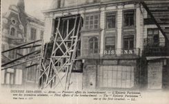 CPA Guerrre 1914 1916 Arras Premiers effets du bombardement Militaria 
