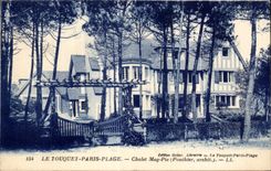 CPA Touquet Paris Beach Black and white Mag country cottage