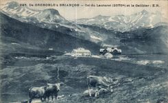 CPA Of Grenoble has Briancon collar of Lautaret and Galibier Vaches