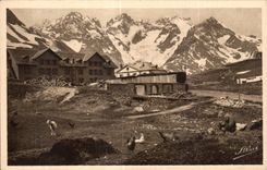 CPA Artistic Brianconnais Collar of Lautaret and Mountain of Meije