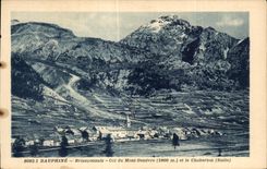 Collar de Dauphine CPA Brianconnais del montaje y del Chaberton Italia de Genevre