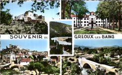 CPA Souvenir de Greoux Les Bains 