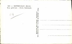 CPA Entrevaux Vue generale Porte Nationale