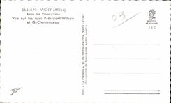 CPA Vichy Allier Queen of the Cities water Seen on the streets President Wilson