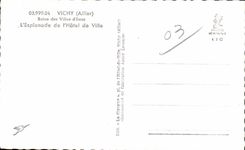 CPA Vichy Allier Esplanade of Town hall