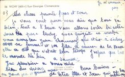 CPA Vichy Allier rue Georges Clemeneau