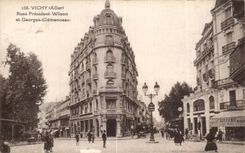 CPA Vichy Allier Streets President Wilson
