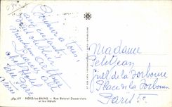 CPA Neris les Bains Rue Boisrot Desseriers et les Hotels