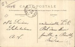 CPA Moulins District of Villars militaria