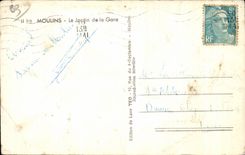 CPA Moulins Le Garden of the Station