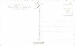 CPA Moulins Allier Place Allier and Monument of the Combatants