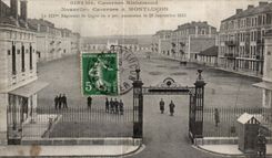 CPA Casernes Richemond Nouvelles casernes a Montlucon 121eme regiment de ligne Militaria 