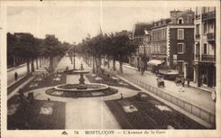 CPA Montlucon l Avenue de la Gare