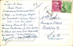 CPA Montlucon View on avenue of the station and the city