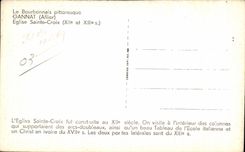 CPA Le Bourbonnaise Pittoresque Gannat Allier Eglise Sainte Croix